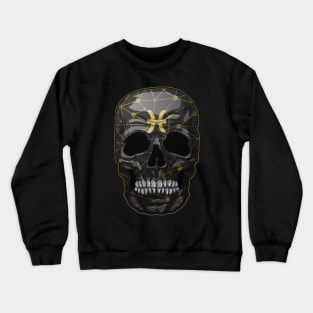 skull, zodiac signs, Pisces Crewneck Sweatshirt